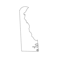 a line drawing of the state of maryland