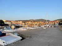 a boat docked in a marina