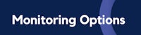 the word monitoring options on a blue background