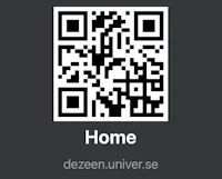 a qr code with the word home on it