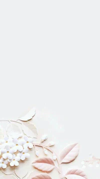 a white background with pink flowers and leaves