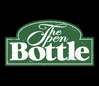 the open bottle logo on a black background