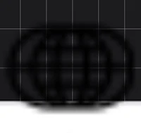 a black and white image of a globe on a black background