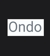 the ondo logo on a black background