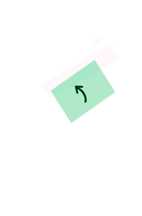 a green envelope with an arrow pointing to it