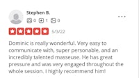 a customer review for domino's pizza