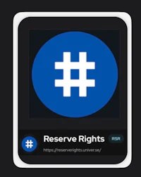 a blue and white icon with the words'reserve rights'