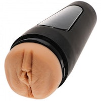 a black sex toy on a white background