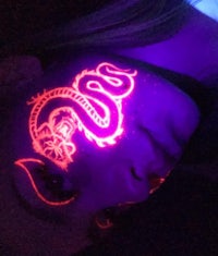 glow in the dark face painting
