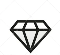 a diamond icon on a white background