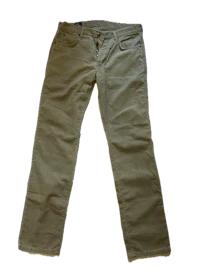 a pair of tan pants on a black background