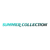 the summer collection logo on a black background