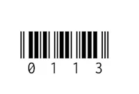 a barcode on a white background