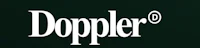 doppler logo on a black background
