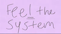 a purple background with the words feel the system written on it