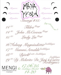 a poster for the mana yyda festival