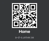 a qr code with the word home on it