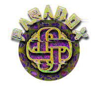 a colorful logo with the word'paradise'on it