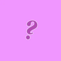 a question mark on a pink background