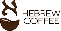 the logo for hebrew coffee