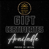 beauty the spa gift certificates available