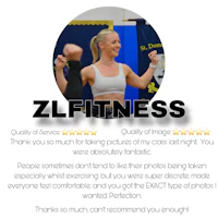 a woman with the words zlfitness