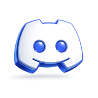 a blue and white face with blue eyes