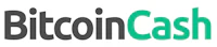 bitcoin cash logo on a white background