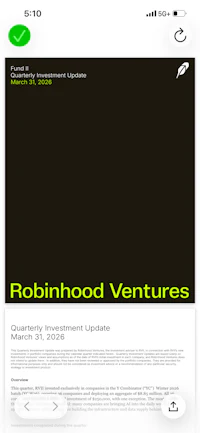 robinhood ventures - screenshot