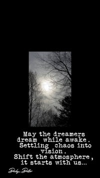 may the dreamers dream while awake, casting spells upon us fine art print