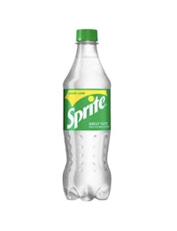 a bottle of sprite on a white background