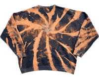 bleach dye one of one screen printed 