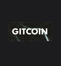 the logo for gitcoin on a black background