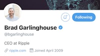 brad garlinghouse's twitter account