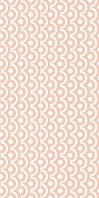 a pink and white wallpaper with a wavy pattern