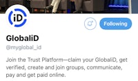 globalid's twitter page with a picture of a group of people