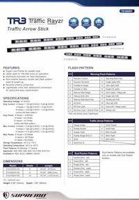 tr3 traffic ray traffic arrow stick
