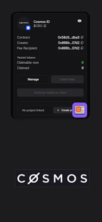 the cosmos app is displayed on a phone screen