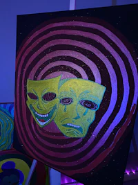 a painting on a wall