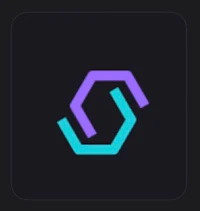 a purple and blue icon with the letter s on it