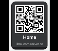 a qr code with the word home on it