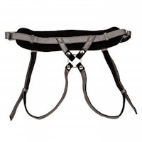 a black harness with two straps on it