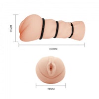 a picture of a sex toy and its measurements