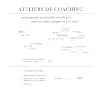 ateliers de coaching