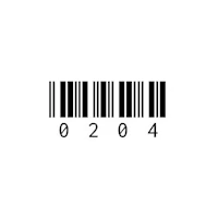 a barcode on a white background