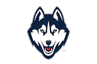 the huskies logo is shown on a white background