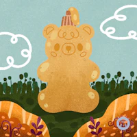 a teddy bear with a hat