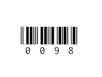a bar code on a white background
