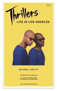 a poster for the thrillers live in los angeles