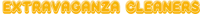 a yellow and black background with the words extraordinary cleaners